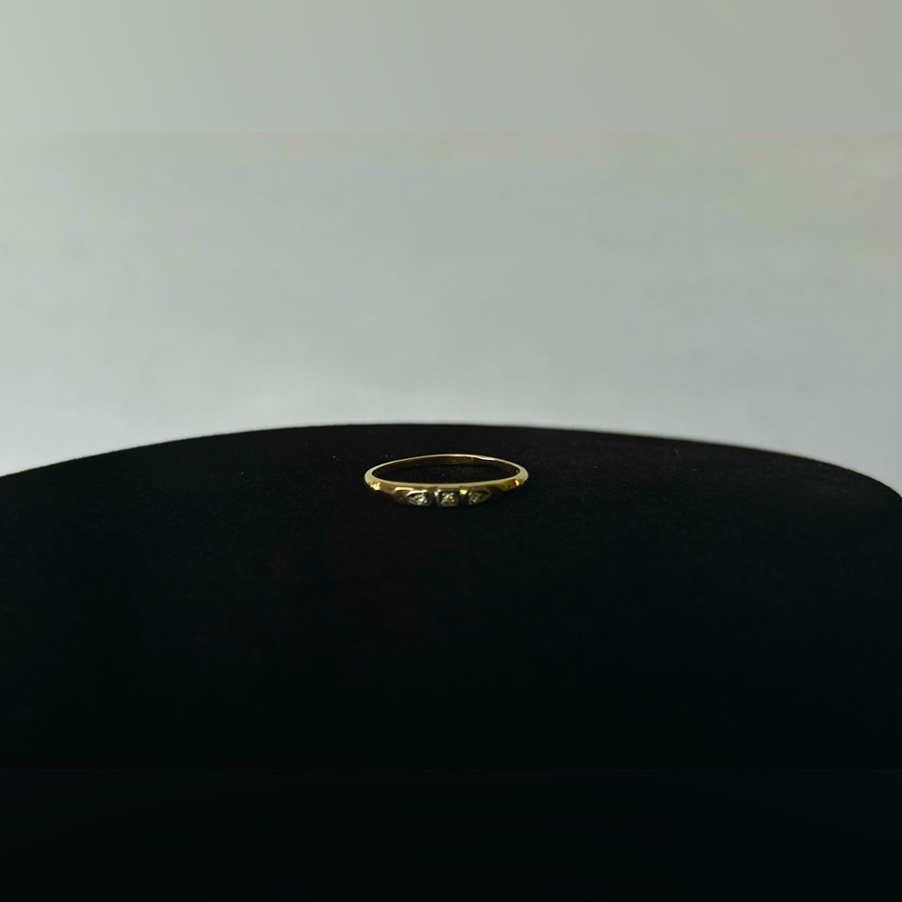 Simple 14k Gold Promise Ring